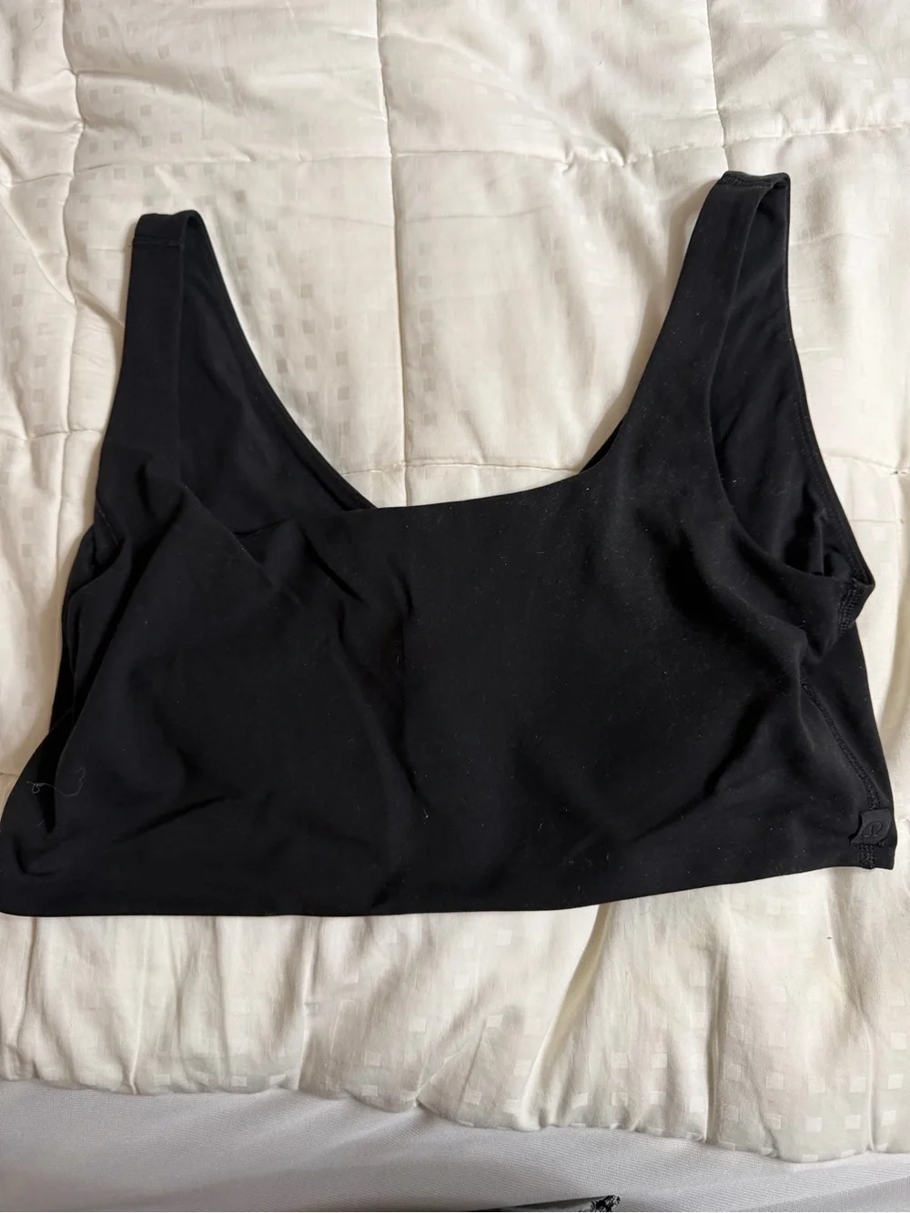 lululemon athletica Black Scoop-Back Sports Bra L/XL